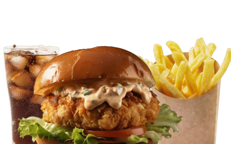 chicken Tikka Masala Burger